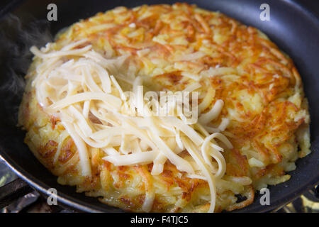 Production of Rösti Stock Photo