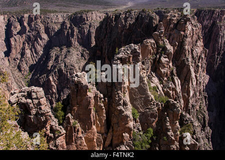 black canyon, Gunnison, canyon, national park, Colorado, USA, America, landscape Stock Photo