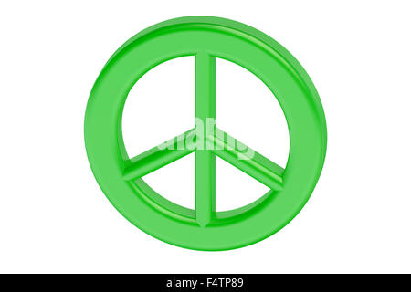 Peace symbol isolated on white background Stock Photo