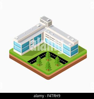 Isometric city landscape Stock Vector Image & Art - Alamy