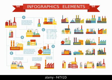 Factory Structural Icons factory building icon element design Stock Vector Image & Art - Alamy