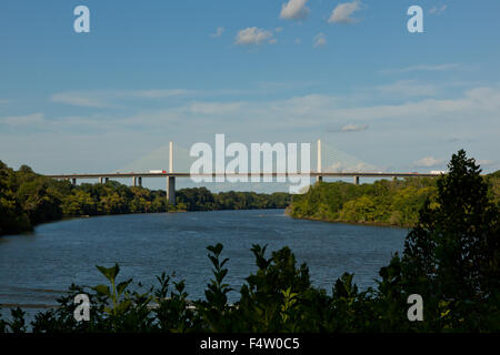 Varina-Enon Bridge over the James River in Richmond, Virginia, USA Stock Photo