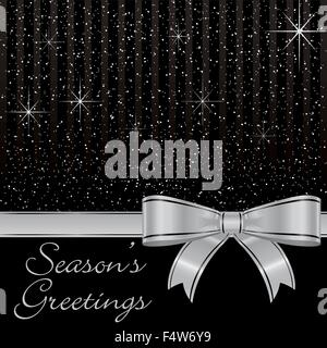 Bow Christmas card in vector format. Stock Vector