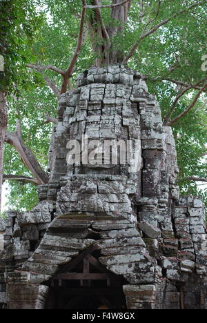 Ancient Preah Khan temple, Angkor Archaeological Park, Siem Reap, Cambodia Stock Photo