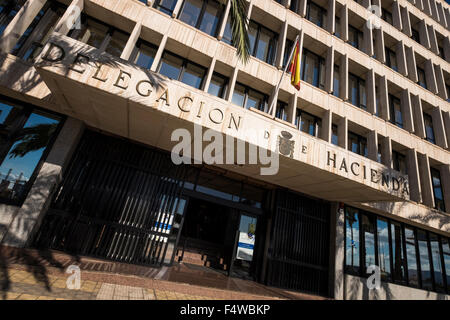 The Delegacion de Hacienda, tax office in Santa Cruz, Tenerife, Canary Islands, Spain.