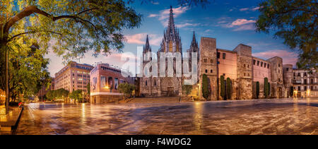 Cathedral of Barcelona, Catalonia, Spain Stock Photo