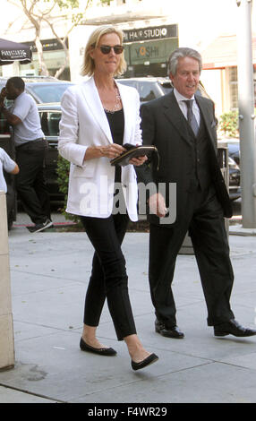 Amy Ryan goes shopping in Beverly Hills wearing a white jacket  Featuring: Amy Ryan Where: Los Angeles, California, United States When: 20 Aug 2015 Stock Photo