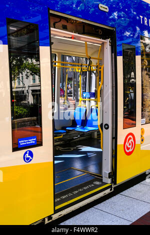 MAX Light Rail, the centerpiece of Portland's city public transport in Oregon Stock Photo