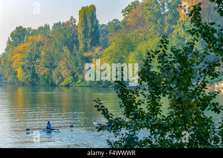 Italy Piedmont Turin 23th October 2015 Autumn in Valentino Park - Credit:  Realy Easy Star/Alamy Live News Stock Photo