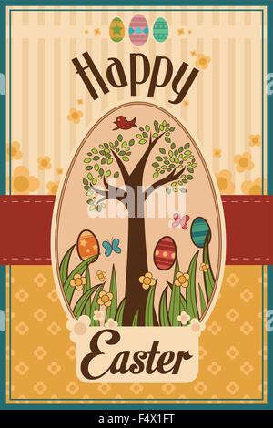 Vintage Easter Card Stock Vector Image & Art - Alamy