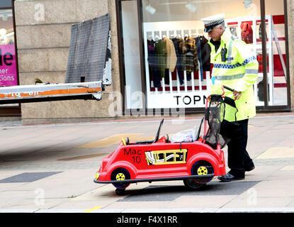 Guildford,Surrey Friday 23rd October 2015   Seven People Hit by a vehicle in Guildford town centre outside the Friary Centre GV showing the scene  of the vehicle and Police carrying out work to find out what has happened   ©UKNIP Stock Photo