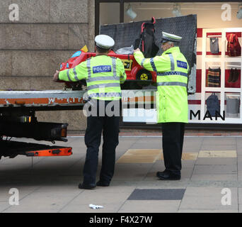 Guildford,Surrey Friday 23rd October 2015   Seven People Hit by a vehicle in Guildford town centre outside the Friary Centre GV showing the scene  of the vehicle and Police carrying out work to find out what has happened   ©UKNIP Stock Photo