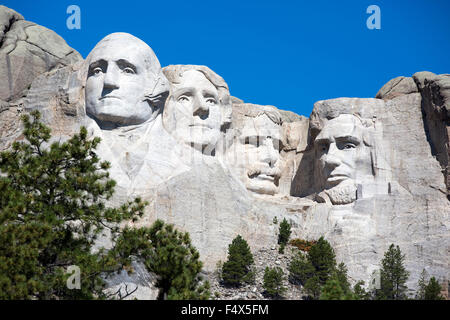 Mt. Rushmore National Memorial is located in southwestern South Dakota, USA. Stock Photo