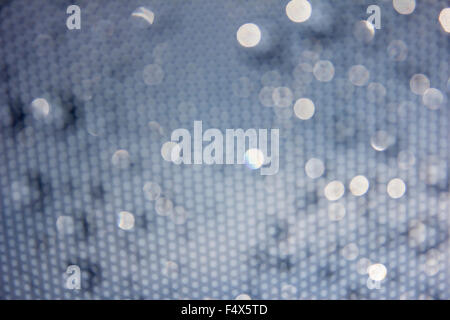 abstract background blue bokeh circles Stock Photo