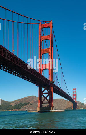 Golden Gate Bridge from Fort Point, San Francisco, California, USA Stock Photo