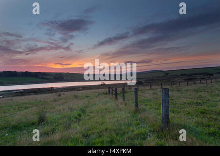 Sunset at Colliford Lake on Bodmin Moor Stock Photo