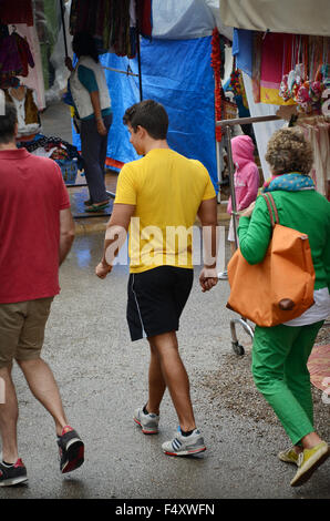 Punta Arabi, hippy market at Es Canar on Ibiza Stock Photo