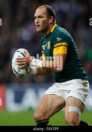London, UK. 24th Oct, 2015. Fourie Du Preez South Africa V New Zealand South Africa V New Zealand, Rugby World Cup 2015 Twickenham, London, England 24 October 2015 Rugby World Cup 2015, Semi Finals Twickenham Stadium, London, England Credit:  Allstar Picture Library/Alamy Live News Stock Photo