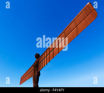 The Angel of the North sculpture by Antony Gormley, Gateshead, Tyne and Wear, North East England, UK Stock Photo