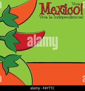 Hand Drawn Cinco de Mayo Chili Pepper in vector format. Stock Vector