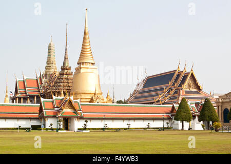 Wat Phra Kaew, Temple of the Emerald Buddha, Bangkok, Thailand Stock Photo