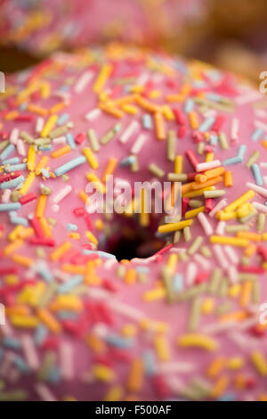 Heavily sugared iced buns Stock Photo