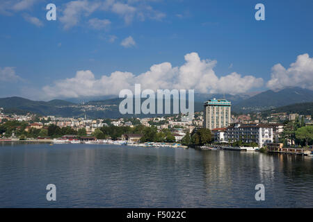 Lugano on Lake Lugano Switzerland Stock Photo