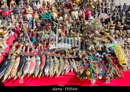 Many souvenirs are sold at Durbar Square Stock Photo