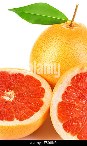 Grapefruits close-up as a background. Stock Photo