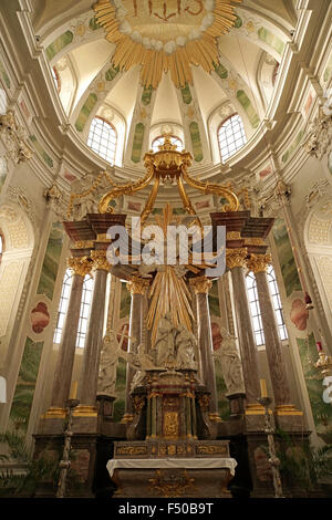 Altar of the Jesuit Church in Mannheim, Baden-Württemberg, Germany, Europe Stock Photo