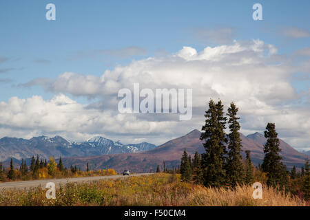 Scenic views from Denali State Park on George Parks Highway, Alaska Stock Photo