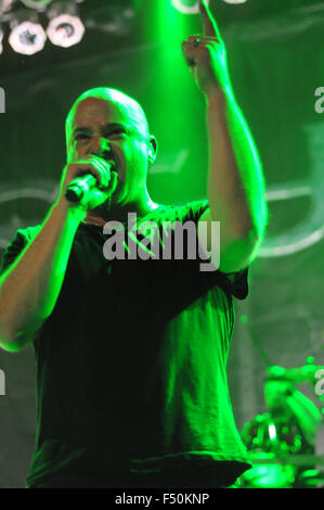 Disturbed debut their album 'Immortalized' at House of Blues Chicago  Featuring: David Draimen Where: Chicago, Illinois, United States When: 22 Aug 2015 Stock Photo