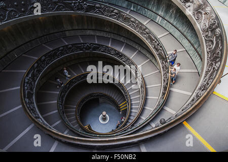 Spiral staircase in the Vatican Museum, Rome Italy