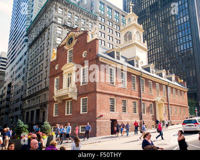 Customs House, site of Boston 'massacre' 1770 Stock Photo