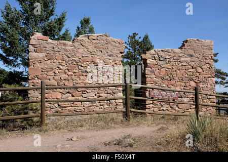 Remains Of John Brisben Walker Castle In Mount Falcon Park, Jefferson 