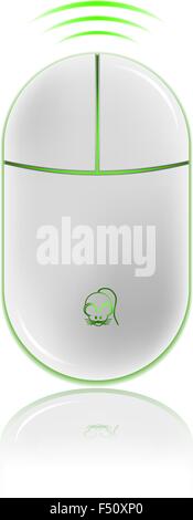 Realistic computer mouse, vector illustration. Stock Vector