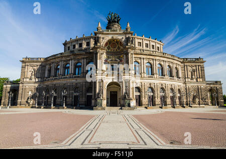 The Dresden Opera house, the Semper Opera Stock Photo