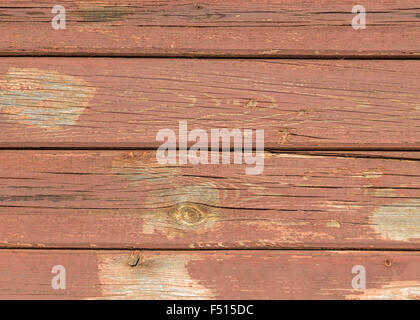 Surface of old painted wooden horizontal slats. Stock Photo