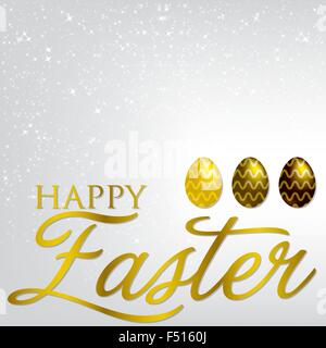 Elegant Easter egg card in vector format. Stock Vector