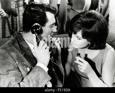 The actors Rock Hudson and Claudia Cardinale in a scene from the film ...