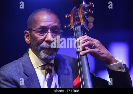 Prerov, Czech Republic. 23rd Oct, 2015. American Ron Carter´s Foursight jazz quartet performs during the Czechoslovak Jazz Festival in Prerov, Czech Republic, October 23, 2015. Pictured bassist Ron Carter. © Ludek Perina/CTK Photo/Alamy Live News Stock Photo