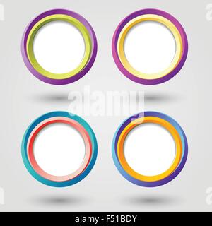 Circle icons Stock Vector