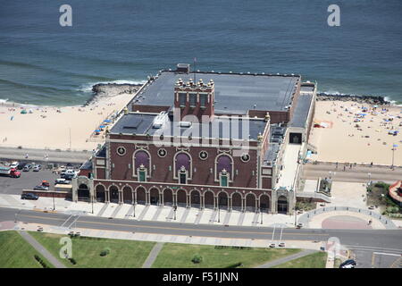 Aerial view of Convention Hall, Asbury Park, New Jersey Stock Photo