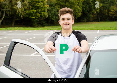 UK Learner Driver Stock Photo