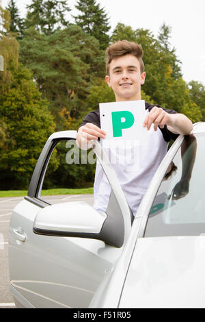 UK Learner Driver Stock Photo