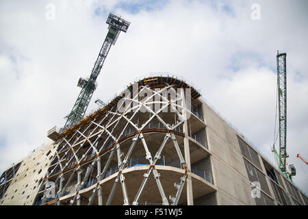 Victoria Gate shopping centre under construction in Leeds, West Yorkshire, Uk. Stock Photo