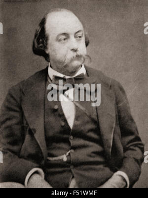 Gustave Flaubert, 1821 – 1880.  French novelist. Stock Photo