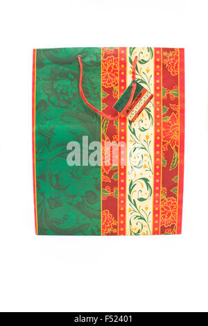 Gift bag isolated on white. Stock Photo