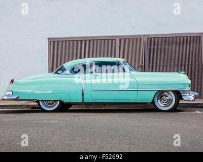 1954 Cadillac Coupe, side view, Santa Barbara, California. Stock Photo