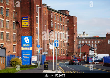 Kingston Business Centre, Chestergate,Stockport a Safestore site in the former Kingston Mill  nineteenth century cotton spinning Stock Photo